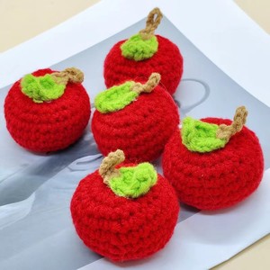 Adornos de Ganchillo Tejidos a Mano de Frutas DIY: Fresa, Naranja, Manzana, Girasol - Venta al por Mayor de Adornos Amigurumi de Lana - Product Image 4