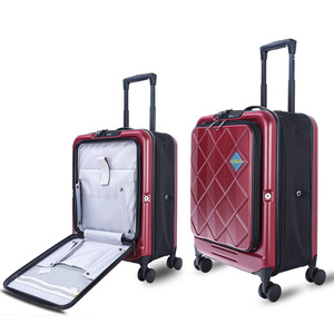 20-Inch Foldable <b>Suitcase</b> With USB Charging And Customs Lock All Aluminum External Trolley For Leisure Travel - Product Image 1