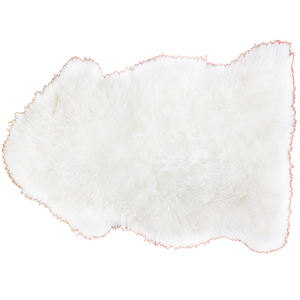Thảm Len Lông Thật Màu Trắng Sang Trọng Thảm Lông Cừu Mông Cổ Mềm Mịn Thảm Da Cừu - Product Image 5