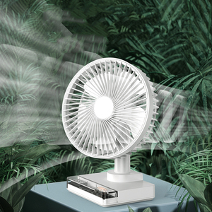 7200mah Rechargeable Battery Standing <strong>Desk</strong> <strong>Clock</strong> <strong>Fan</strong> Table Portable Mini <strong>Usb</strong> Time <strong>LED</strong> <strong>Fan</strong> - Product Image 2