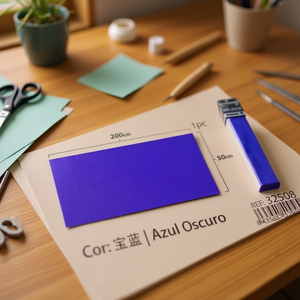 Carta Crespa Iln 50x200 Cm Blu Reale Blu Scuro Per Lavori Artigianali - Product Image 3