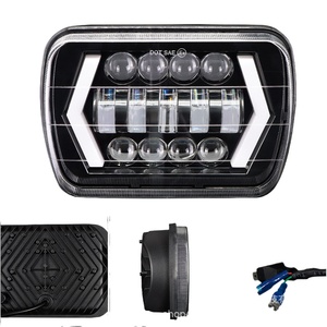 Faro a LED da 7 pollici con 13 LED, freccia e DRL, compatibile con Jeep Wrangler, moto e fuoristrada - Luci diurne modificate - Ricambi di fabbrica Guangzhou - Product Image 2