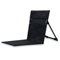 Nouvelle arrivée Dossier en aluminium Chaises de jardin extérieures simples paresseuses Chaise de camping pliante au sol