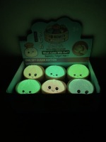 Lot de 72 balles anti-stress lumineuses et scintillantes en forme de Bao Bun, jouet souple Bao Bun, boîte mystère avec panier vapeur - Expédition rapide depuis l'entrepôt américain