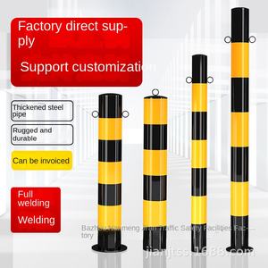 Colonne de tuyaux en acier de marquage routier transfrontalier JI'AN Colonne d'avertissement de parking Barricade Limite de hauteur standard Protection du trafic - Product Image 1