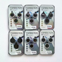 Protection d'écran en verre trempé 3D de qualité supérieure avec paillettes de diamant 9H pour l'objectif de la caméra arrière du téléphone iPhone 16Pro