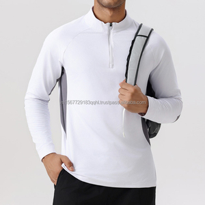 Conjunto Deportivo de Manga Larga con Estampado de Forro Polar, Cuello Redondo, Cremallera, Secado Rápido, Anti-UV, Transpirable, Camiseta para Montañismo - Product Image 5