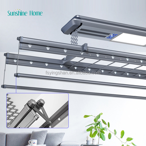 Electric Ceiling Mount Automated Laundry Rack <b>Smart</b> Houseware Clothes Drying Rack Foldable Clothes Laundry Hangers - Product Image 1