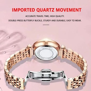 Reloj POEDAGAR para Mujer, Oro Rosa, Acero Inoxidable, Malla, Movimiento de Cuarzo Japonés, Simple, Resistente al Agua, Luminoso, Reloj de Señora - Product Image 4