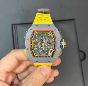 2026 New Luxury Barrel Shape Mens <b>Watch</b> Multicolor <b>Case</b> Chronograph Function Waterproof Luminous Rubber Band Automatic Skeleton - Product Image 2