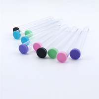 Papier à rouler Accessoires pour fumer Tube transparent en plastique pour emballage de cônes en papier à tabac