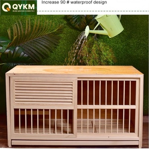 Cage d'élevage modulaire en bois personnalisée, résistante aux intempéries, système de nichoirs multi-niveaux, pour l'élevage commercial de pigeons de course - Vente chaude - Product Image 4