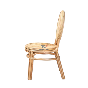 Wholesale Small Natural Rattan Cane Chair <b>Kids</b> Handcrafted Modern Design <b>Dining</b> Living Room Furniture Rocking Plastic Wood - Product Image 1