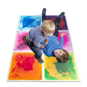 Productos de integración sensorial de 50CM, alfombrillas de juego 3D, baldosas líquidas sensoriales coloridas para juguetes para niños