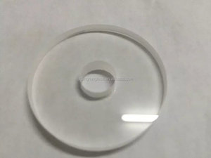 Maßgefertigtes Hochtransmissives Rundes Hitzebeständiges Messglas für Ihre Anzeigen Ersatz-Borosilikatglasplatte mit Loch - Product Image 6
