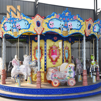Manège Nova Rides 16P bleu, modèle CTD-16-Blue, pour fêtes foraines et parcs d'attractions