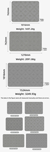 Tapis d'alimentation <span class=keywords><strong>pour</strong></span> animaux de compagnie en silicone, à bords hauts, anti-fuite, antidérapant, <span class=keywords><strong>pour</strong></span> plusieurs tailles (25x20 à 60x40 pouces), facile à nettoyer - Product Image 4