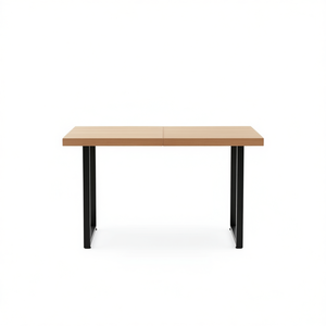 โต๊ะรับประทานอาหารไม้โอ๊คสีน้ำตาลอ่อน 47.2x19.7x2.4 ซม. พับได้ รูปทรงสี่เหลี่ยมผืนผ้า ดีไซน์ทันสมัยเรียบง่าย เฟอร์นิเจอร์สำหรับบ้าน - Product Image 1