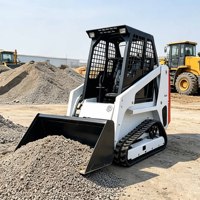 Kostenloser Versand Kleiner Elektrischer 1-Tonnen Mini-Raupenlader mit EPA CE für Landwirtschaft und Garten