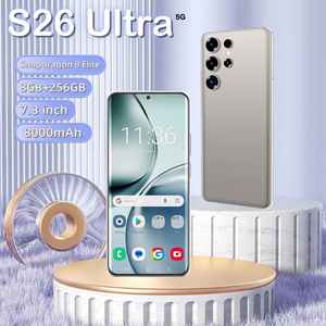 Smartphone S26 Ultra de bonne qualité 8 Go + 256 Go déverrouillé double <span class=keywords><strong>carte</strong></span> 7.3 pouces écran téléphones mobiles mode - Product Image 2