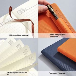 <b>A5</b> Hardcover Leather Diary Pen Insert 100 Sheets Thread Sewing Promotion Direct Supply Wholesale Business Office <b>Notepad</b> - Product Image 4