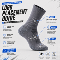 Chaussettes de sport personnalisées pour hommes, respirantes, absorbant les chocs, pour le basketball, la course à pied et l'entraînement
