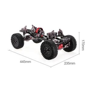 Set telaio rinforzato interamente in metallo passo 313mm 4WD Rock fuoristrada assemblato per <span class=keywords><strong>1</strong></span>/10 <span class=keywords><strong>RC</strong></span> cingolato SCX10 <span class=keywords><strong>Rc</strong></span> parti di automobili - Product Image 5