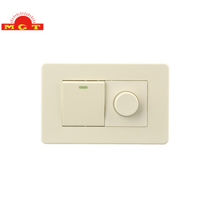 Interrupteurs électriques muraux de haute qualité en gros, beige, 3 gangues, 2 voies, norme américaine, pour la maison, le bureau - Product Image 4