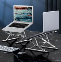 Support de montage pliable en hauteur réglable pour ordinateur portable en aluminium