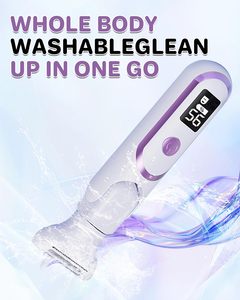 Multifunctional 5-in-1 Rechargeable <b>Electric</b> Rotating Disc Body Hair Trimmer <b>Waterproof</b> Type-C Charging Lady Shaver Painless - Product Image 4
