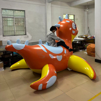 Modèle de dragon gonflable en PVC, dragon de mer gonflable, jouets aquatiques gonflables à chevaucher pour piscine