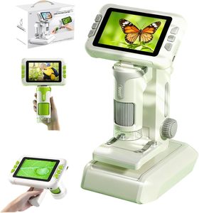 กล้องจุลทรรศน์เด็กแบบพกพา 3 in 1 ชุดวิทยาศาสตร์ดิจิทัลพร้อมกล้องหน้าจอ LCD - Product Image 1