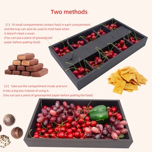 Groothandel Grazing <span class=keywords><strong>Box</strong></span> Tray met deksel en verdeelde compartimenten voor catering, dunking <span class=keywords><strong>box</strong></span>, afhaalbox voor feesten - Product Image 6