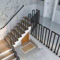 Offre Spéciale Golden Steps Banister Main courante Rail de sécurité Rampe d'escalier intérieur avec kit de support