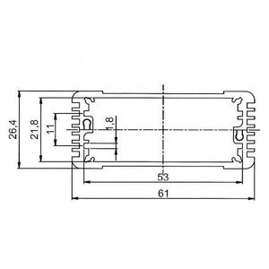 Caja de Control de Aleación de Aluminio EBM, Tipo Dividido Personalizado, Aluminio Extruido, IP54, Recubrimiento en Polvo, Servicio OEM/ODM - Product Image 4