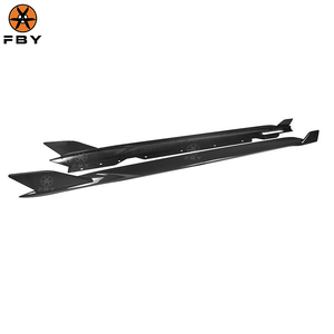 Jupes latérales en fibre de carbone de haute qualité style SQ pour <span class=keywords><strong>BMW</strong></span> Série 4 G22 G23 <span class=keywords><strong>M440i</strong></span> 2021+ – Séparateurs de pare-chocs latéraux en fibre de carbone - Product Image 6