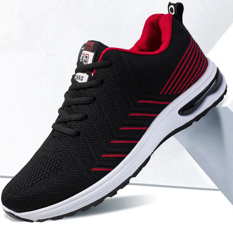 Summer fashion new design male running sports shoes PU mesh breathable sneakers for men Sports Running Factory Price Casual Shoe