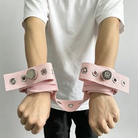 Sangle de contention médicale pour poignet, attache de membre pour patient hospitalier, restraints médicales rembourrées douces, menottes roses, attache de main psychiatrique