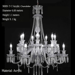 Nouveaux lustres en acrylique pour <span class=keywords><strong>mariage</strong></span>, luminaires suspendus, rideau de perles de cristal européennes pour la décoration de <span class=keywords><strong>plafond</strong></span> de salle de <span class=keywords><strong>mariage</strong></span> ou d'hôtel - Product Image 4