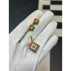Bhargavi Gold Plated Copper Imitation <b>Pearl</b> Zircon Pendant <b>Set</b> | Handmade Trendy Indian Wedding Bridal <b>Jewelry</b> | <b>Jewelry</b> - Product Image 5