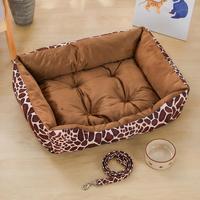 Lit pour animaux de compagnie lavable en coton, motif dessin animé, pour intérieur, OEM ODM, portable, doux et relaxant, pour chat et chien