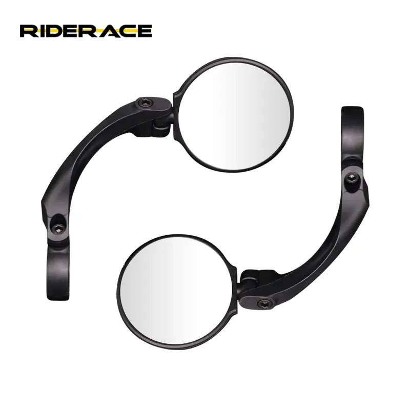 Riderace xe đạp gương chiếu hậu thích hợp cho xe đạp tay lái xe đường xe đạp gương phía sau 360 độ xoay có thể điều chỉnh lồi gương