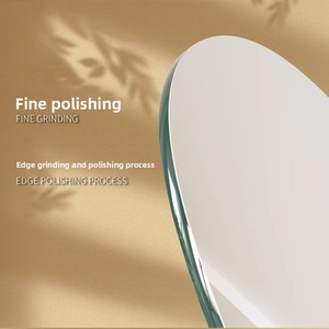 <span class=keywords><strong>Miroir</strong></span> mural arqué sans cadre de taille personnalisable, <span class=keywords><strong>miroir</strong></span> mural pour le salon, la salle de dressing - Product Image 4