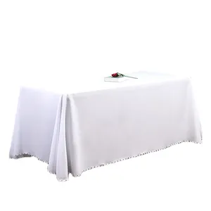 Mantel blanco para mesa rectangular