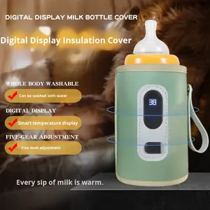 Funda Aislante para Biberones con Material de Algodón Calefactor, para Uso en Exteriores y en el Hogar, Calentador de Leche - Product Image 1