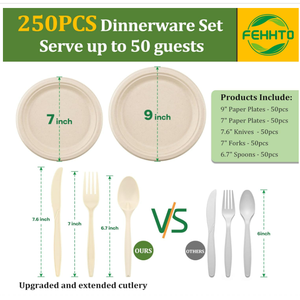 Plateau alimentaire <span class=keywords><strong>vert</strong></span> personnalisé de 9 pouces, 100% compostable, biodégradable, en bagasse de canne à sucre, assiettes jetables pour la restauration - Product Image 6