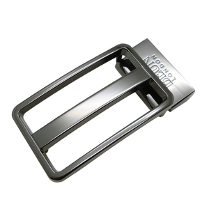 Hebilla de Cuero de Alta Calidad de 35 mm para Hombre, Estilo Formal, Rectangular, con Clip Intercambiable, Logotipo de Marca Grande, Estilo Neutral - Product Image 1