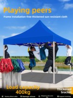Tente pliante moderne en tissu Oxford imperméable, avec cadre en acier, pour toutes les saisons, transparente, idéale pour les salons professionnels, la randonnée et les familles.