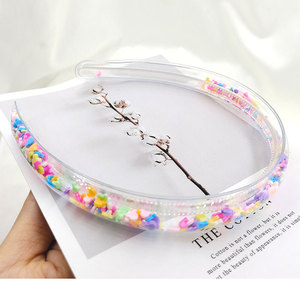 Nuovo Stile Cerchietto per Capelli a Forma di Divano, Trasparente in PVC con Paillettes, Fermaglio per Capelli per Bambini, Vendita Diretta dalla Fabbrica, Accessori per Capelli per Bambini - Product Image 6