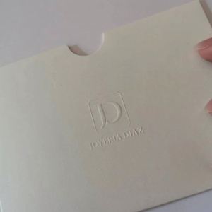 Sobres para Boda con Logotipo Grabado Personalizado, Sobres de Papel Mate Blanco con Tarjeta de Agradecimiento - Product Image 2